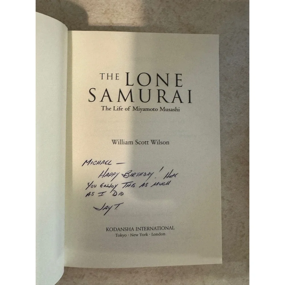 The Lone Samurai Life of Miyamoto Musashi William Scott Wilson 1st Ed Hardcover
